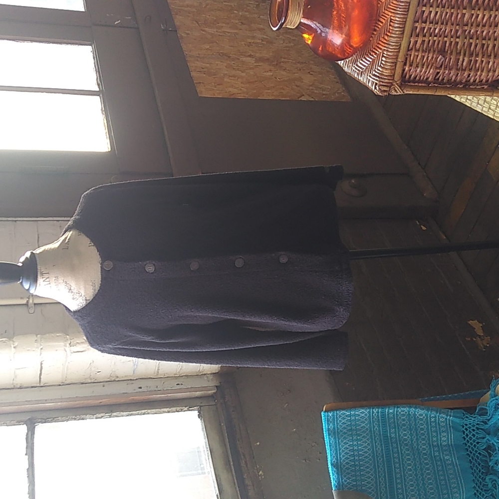 Alps black button up sweater (size medium)